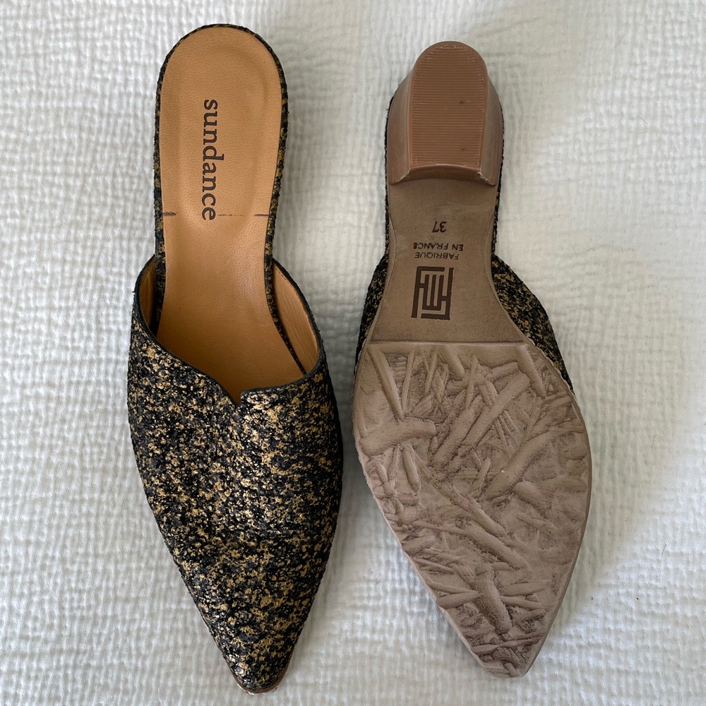 *SOLD on FB Marketplace* Sundance Stacked Idalia Speckled Backless Mules - Picture 3 of 5